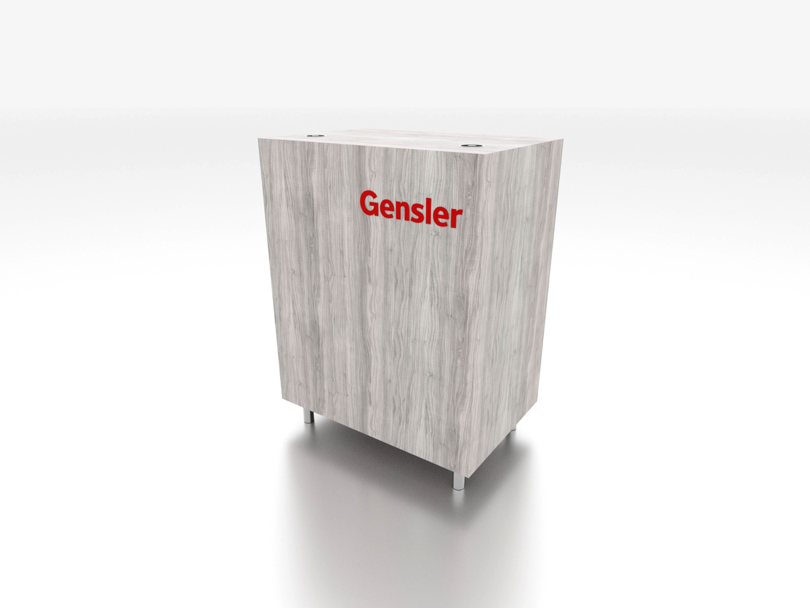 MOD-1575C Trade Show Pedestal with Charging Ports